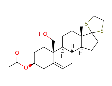 17,17-Ethylendimercapto-3β-acetoxyandrosten-5-ol-19