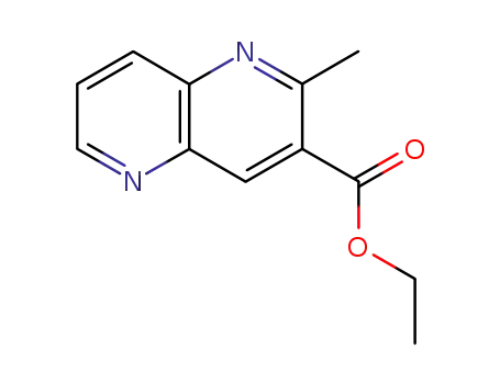Molecular Structure of 55234-59-8 (2-Methyl-1,5-naphthyridine-3-carboxylic acid ethyl ester)