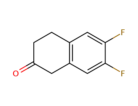 Molecular Structure of 552321-02-5 (6,7-Difluoro-2-tetralone)