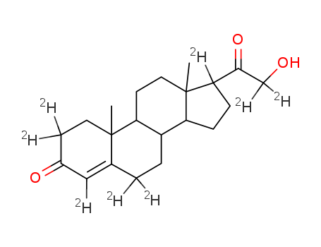 Pregn-4-ene-3,20-dione-2,2,4,6,6,17,21,21-d8,21-hydroxy- (9CI)
