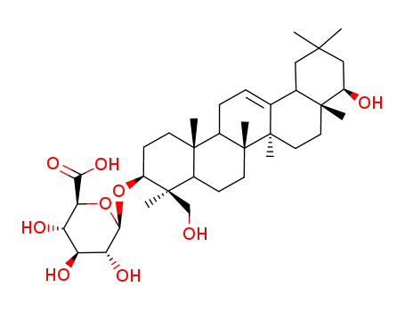 Molecular Structure of 99541-89-6 (Soyasapogenol B 3-O-β-D-glucuronopyranoside)