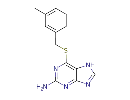 Molecular Structure of 5526-04-5 (6-[(3-methylbenzyl)sulfanyl]-5H-purin-2-amine)