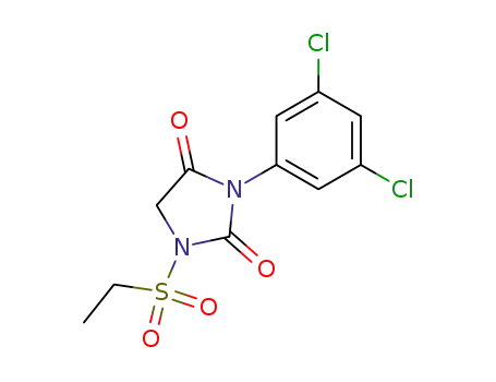 Molecular Structure of 61610-20-6 (3-(3,5-dichlorophenyl)-1-(ethylsulfonyl)imidazolidine-2,4-dione)