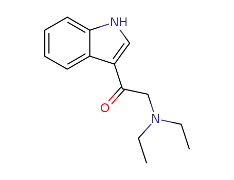 Molecular Structure of 92292-25-6 (2-(diethylamino)-1-(1H-indol-3-yl)ethanone)