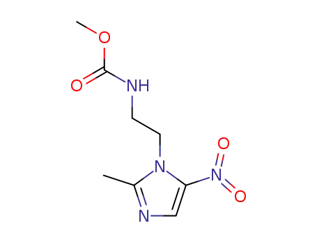 Molecular Structure of 55455-45-3 (methyl [2-(2-methyl-5-nitro-1H-imidazol-1-yl)ethyl]carbamate)