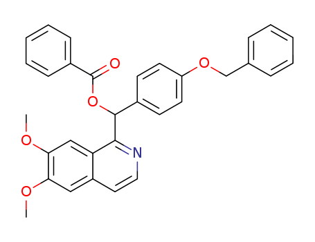 1-Isoquinolinemethanol,6,7-dimethoxy-a-[4-(phenylmethoxy)phenyl]-,1-benzoate cas  5544-54-7
