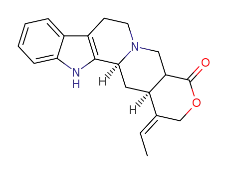 Molecular Structure of 5545-94-8 (Oxayohimban-19-one, 16-ethylidene-, (16Z)-)