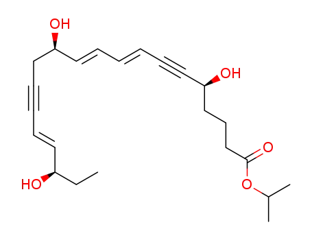 (5S,8E,10E,12R,16E,18R)-isopropyl 5,12,18-trihydroxyicosa-8,10,16-trien-6,14-diynoate