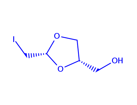 1,3-Dioxolane-4-methanol,2-(iodomethyl)-, cis- (9CI)