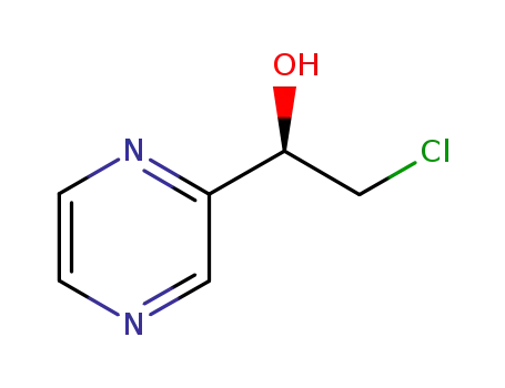 2-Pyrazinemethanol,  -alpha--(chloromethyl)-,  (-alpha-R)-