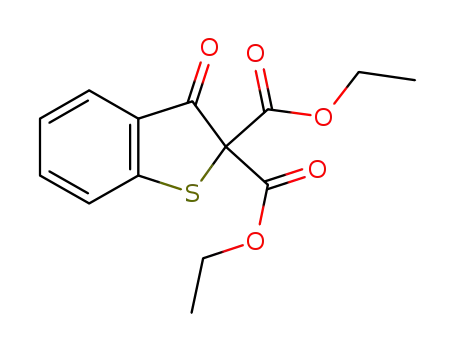 Molecular Structure of 1190582-63-8 (2,2-diethoxycarbonylbenzo[b]thiophen-3(2H)-one)