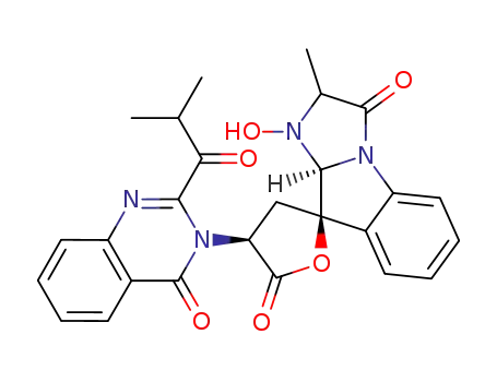 3-Hydroxy-2-methyl-3'-[2-(2-methylpropanoyl)-4-oxoquinazolin-3-yl]spiro[2,3a-dihydroimidazo[1,2-a]indole-4,5'-oxolane]-1,2'-dione