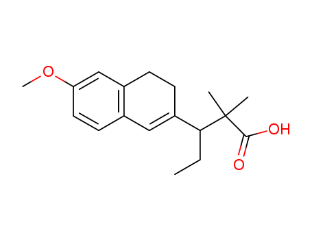 3-(6-methoxy-3,4-dihydronaphthalen-2-yl)-2,2-dimethylpentanoic acid