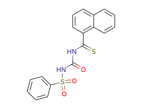 Molecular Structure of 61720-70-5 (N-[(phenylsulfonyl)carbamoyl]naphthalene-1-carbothioamide)