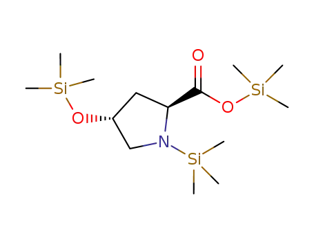 Molecular Structure of 55429-66-8 ((4R)-1-(Trimethylsilyl)-4-(trimethylsilyloxy)-L-proline trimethylsilyl ester)