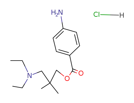 Molecular Structure of 553-63-9 (Dimethocaine Hydrochloride)