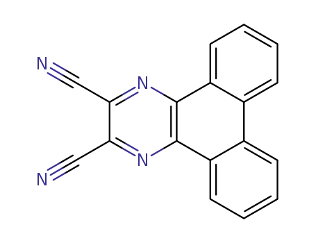 Molecular Structure of 55408-49-6 (Dibenzo[f,h]quinoxaline-2,3-dicarbonitrile)
