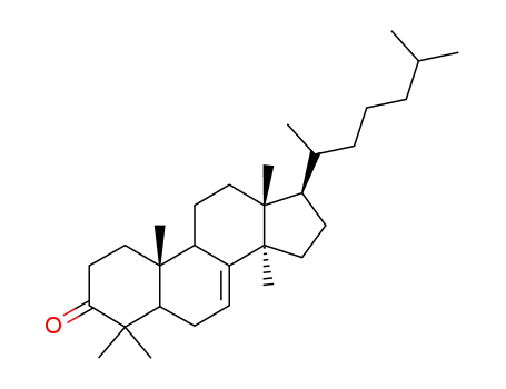 Molecular Structure of 5985-80-8 (Lanost-7-en-3-one)