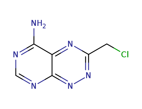 Pyrimido[5,4-e]-1,2,4-triazin-5-amine,3-(chloromethyl)- cas  55428-88-1