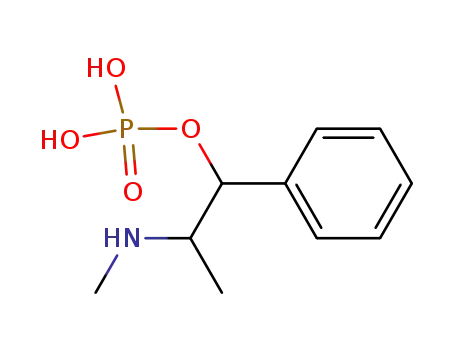 Molecular Structure of 7234-08-4 ((1S,2R)-2-(methylamino)-1-phenylpropyl dihydrogen phosphate)