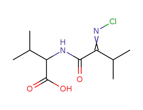 Molecular Structure of 55570-83-7 (N-[2-(Chloroimino)-3-methylbutyryl]valine)