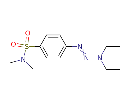 Molecular Structure of 55469-81-3 (4-[(1E)-3,3-diethyltriaz-1-en-1-yl]-N,N-dimethylbenzenesulfonamide)