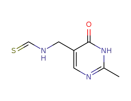 Molecular Structure of 720710-56-5 (<i>N</i>-(2-methyl-6-oxo-1,6-dihydro-pyrimidin-5-ylmethyl)-thioformamide)