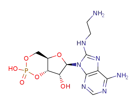 Molecular Structure of 61363-29-9 (8-(2-AMINOETHYL) AMINOADENOSINE-3',5'-CYCLIC MONOPHOSPHATE)