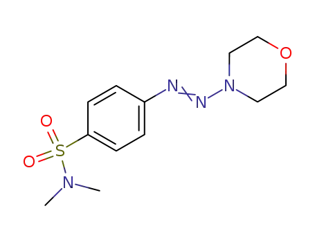 Molecular Structure of 55469-82-4 (N,N-dimethyl-4-[(E)-morpholin-4-yldiazenyl]benzenesulfonamide)
