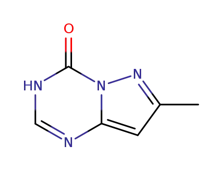 Molecular Structure of 55457-11-9 (Pyrazolo[1,5-a]-1,3,5-triazin-4(1H)-one,  7-methyl-  (9CI))