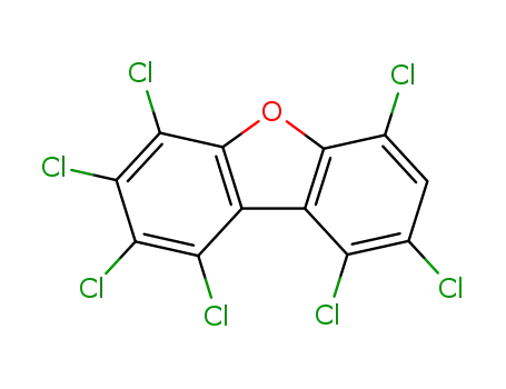 Molecular Structure of 69698-58-4 (1,2,3,4,6,8,9-HEPTACHLORODIPHENYLENEOXIDE)
