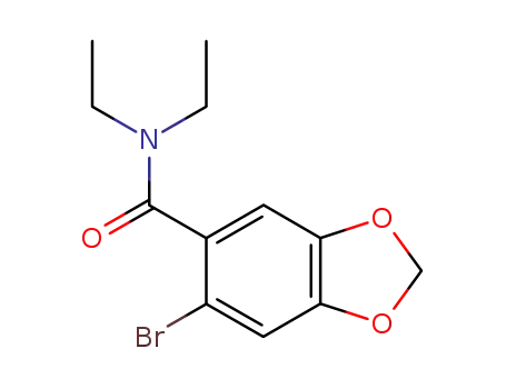 (6-bromo(2H-benzo[3,4-d]1,3-dioxolen-5-yl))-N,N-diethylcarboxamide