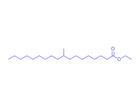 Molecular Structure of 55334-34-4 (9-Methyloctadecanoic acid ethyl ester)