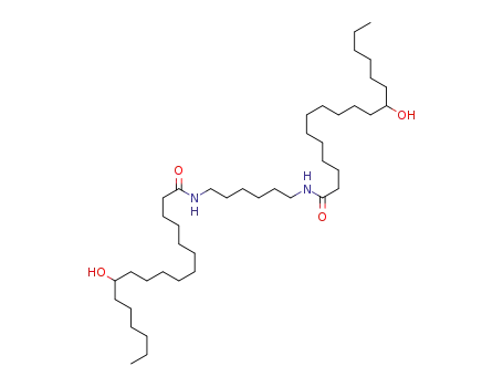 Molecular Structure of 55349-01-4 (Octadecanamide, N,N-1,6-hexanediylbis12-hydroxy-)
