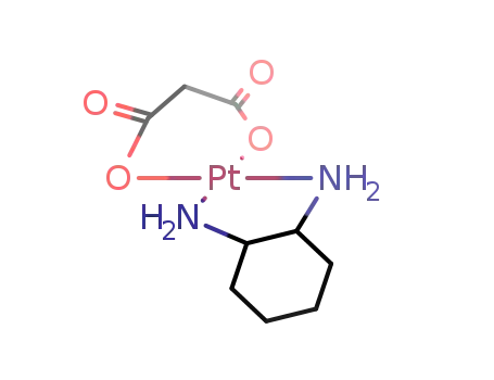 Molecular Structure of 52351-07-2 (platinum(II) 1,2-diaminocyclohexane malonate)