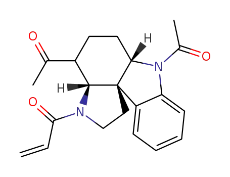 1-((3aR,6aS,11bS)-4,7-Diacetyl-1,2,3a,4,5,6,6a,7-octahydro-pyrrolo[2,3-d]carbazol-3-yl)-propenone