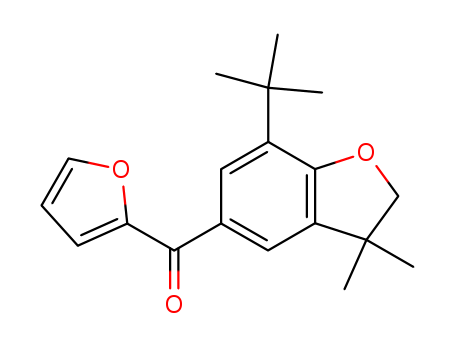 Molecular Structure of 194303-01-0 (Methanone,
[7-(1,1-dimethylethyl)-2,3-dihydro-3,3-dimethyl-5-benzofuranyl]-2-furanyl
-)
