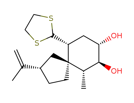 (2RS,5SR,6SR,7RS,8RS,10SR)-10-ethylenedithiomethyl-2-isopropenyl-6-methylspiro<4.5>decane-7,8-diol