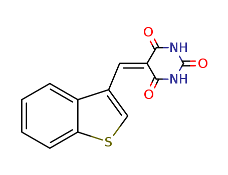 2,4,6(1H,3H,5H)-Pyrimidinetrione,5-(benzo[b]thien-3-ylmethylene)-