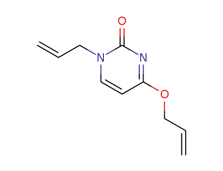 Molecular Structure of 6204-03-1 (1-(prop-2-en-1-yl)-4-(prop-2-en-1-yloxy)pyrimidin-2(1H)-one)