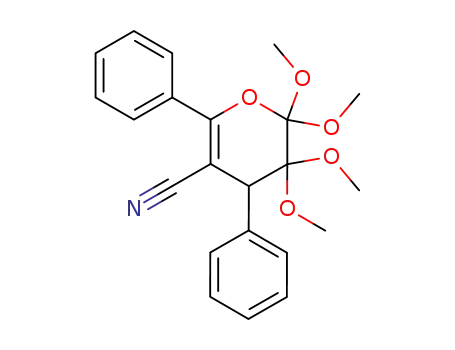 2,2,3,3-tetramethoxy-4,6-diphenyl-3,4-dihydro-2H-pyran-5-carbonitrile
