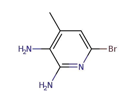 Molecular Structure of 56040-88-1 (6-Bromo-2,3-diamino-4-methylpyridine)