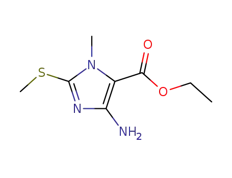 1H-Imidazole-5-carboxylic acid, 4-amino-1-methyl-2-(methylthio)-, ethyl
ester