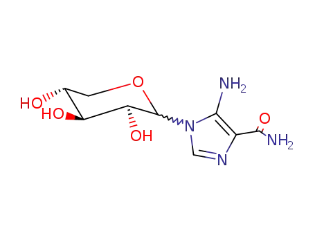 Molecular Structure of 55781-71-0 (5-amino-1-pentopyranosyl-1H-imidazole-4-carboxamide)