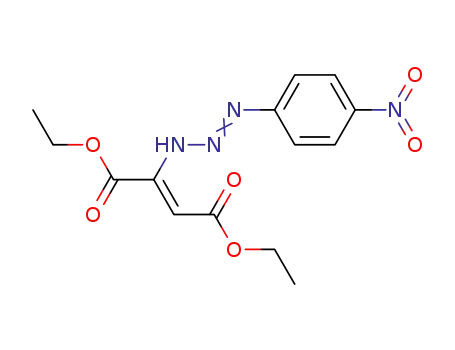 Molecular Structure of 55721-93-2 ((E)-2-[3-(4-Nitrophenyl)-1-triazeno]-2-butenedioic acid diethyl ester)