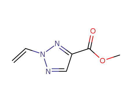 Molecular Structure of 69457-70-1 (2H-1,2,3-Triazole-4-carboxylicacid,2-ethenyl-,methylester(9CI))