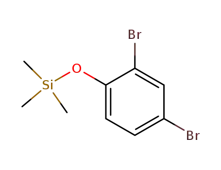 Molecular Structure of 56002-67-6 ([(2,4-Dibromophenyl)oxy]trimethylsilane)