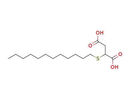 Molecular Structure of 6188-78-9 (α-(Dodecylthio)succinic acid)