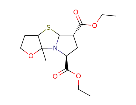 (5S,7S)-8a-Methyl-octahydro-furo[2,3-d]pyrrolo[2,1-b]thiazole-5,7-dicarboxylic acid diethyl ester