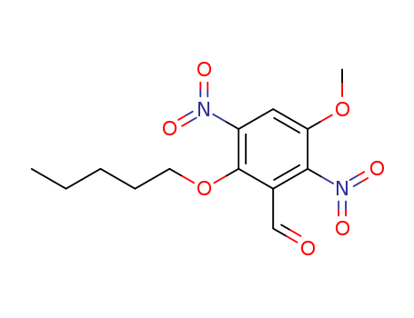 3-Methoxy-2,5-dinitro-6-(pentyloxy)benzaldehyde